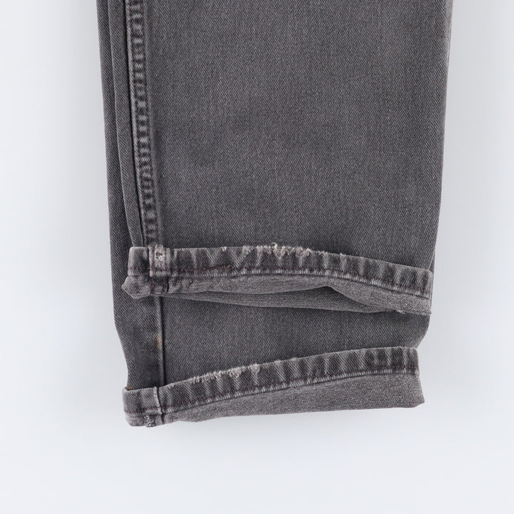 00'S Levi's 550 Relaxed Fit Black Denim Tapered Denim Pants Men's W33 cotton black type Vintage Second Hand
