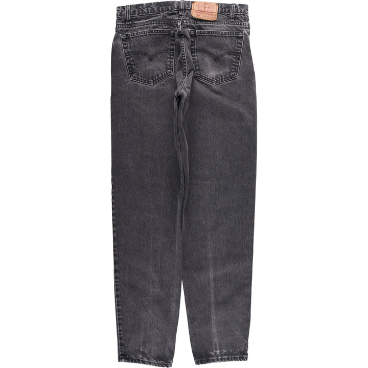 Levi's 550 Black Denim Tapered Denim Pants Men's W34 cotton black type Vintage Second Hand