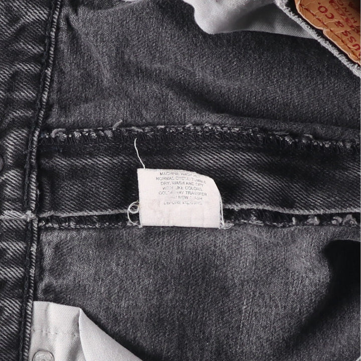 Levi's 550 Black Denim Tapered Denim Pants Men's W34 cotton black type Vintage Second Hand