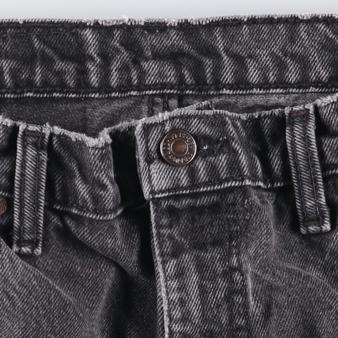 Levi's 550 Black Denim Tapered Denim Pants Men's W34 cotton black type Vintage Second Hand