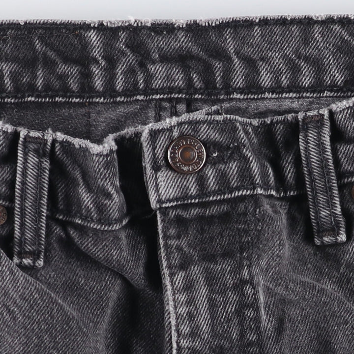 Levi's 550 Black Denim Tapered Denim Pants Men's W34 cotton black type Vintage Second Hand