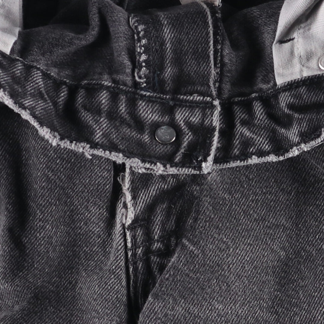 Levi's 550 Black Denim Tapered Denim Pants Men's W34 cotton black type Vintage Second Hand