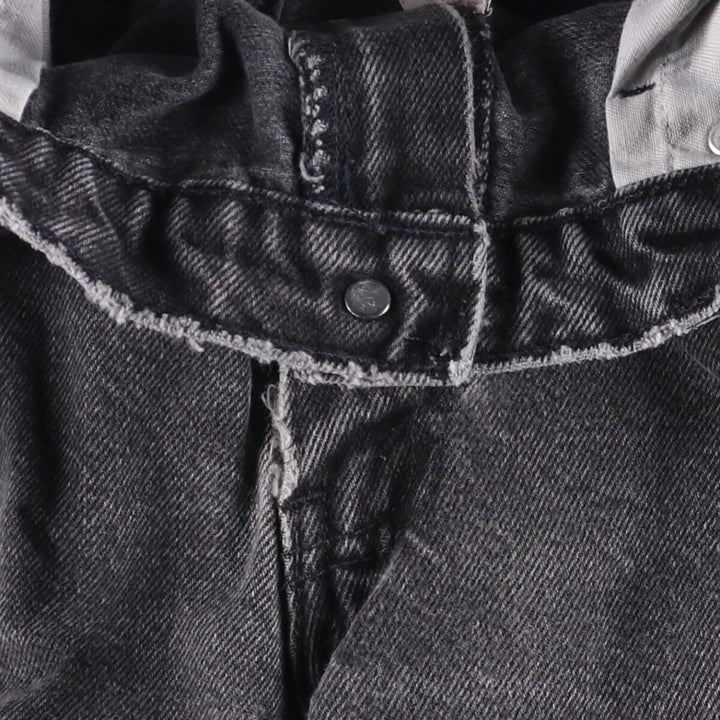 Levi's 550 Black Denim Tapered Denim Pants Men's W34 cotton black type Vintage Second Hand