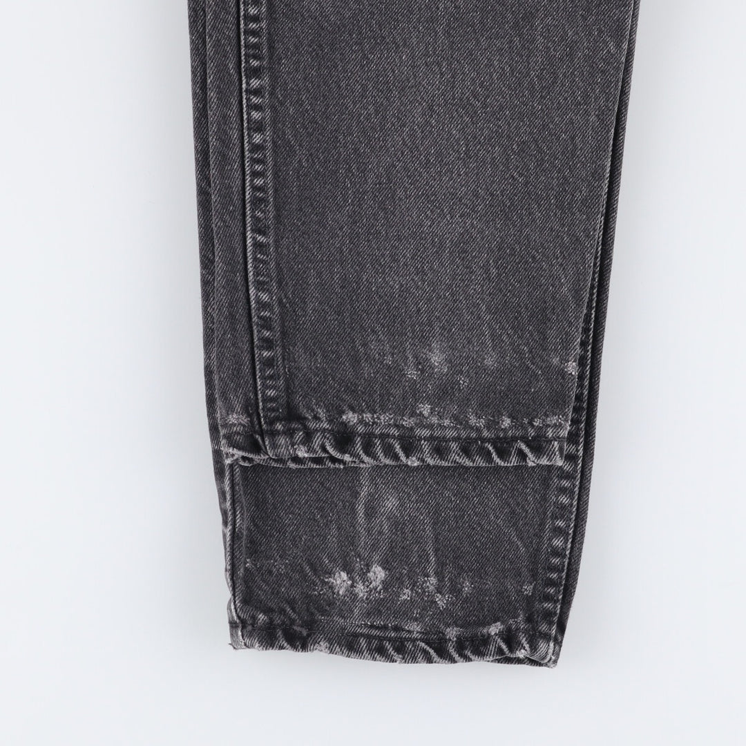 Levi's 550 Black Denim Tapered Denim Pants Men's W34 cotton black type Vintage Second Hand
