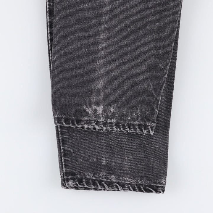 Levi's 550 Black Denim Tapered Denim Pants Men's W34 cotton black type Vintage Second Hand