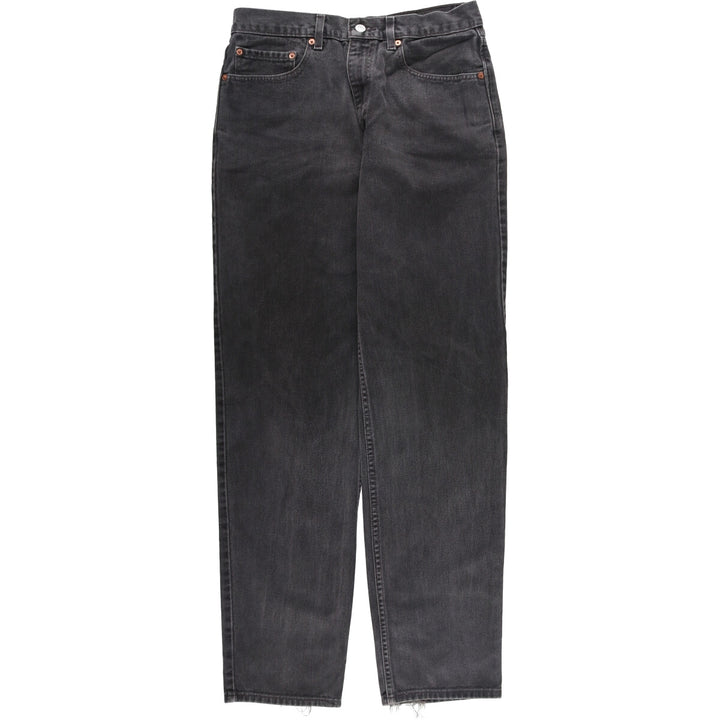 00'S Levi's 550 Relaxed Fit Black Denim Tapered Denim Pants Men's W32 cotton brick settler Vintage Second Hand