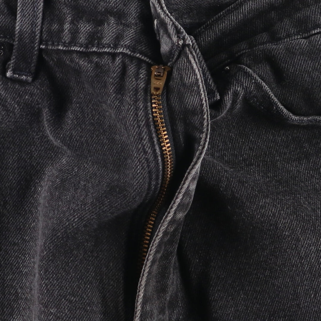 Levi's 550 Relaxed Fit Tapered Leg Orange Tab Black Denim Tapered Denim Pants Men's W32 unclear black type Vintage Second Hand