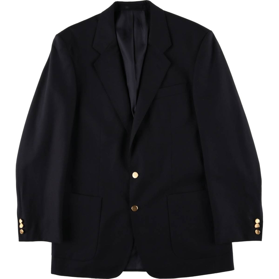 St. Michael Navy Blazer, Tailored Jacket, Men's Size L wool navy blue type Vintage Second Hand