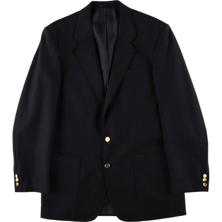St. Michael Navy Blazer, Tailored Jacket, Men's Size L wool navy blue type Vintage Second Hand