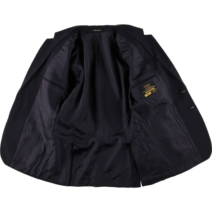 St. Michael Navy Blazer, Tailored Jacket, Made in England, Men's Size Medium polyester navy blue type Vintage Second Hand