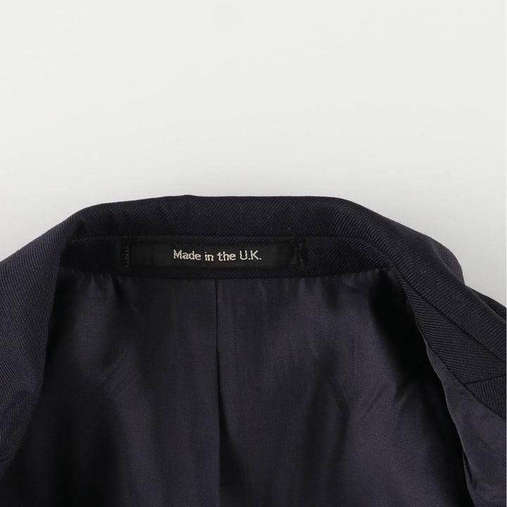 St. Michael Navy Blazer, Tailored Jacket, Made in England, Men's Size Medium polyester navy blue type Vintage Second Hand