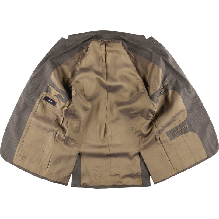 Hugo Boss wool tailored jacket, men's size M wool Charcoal Vintage Second Hand