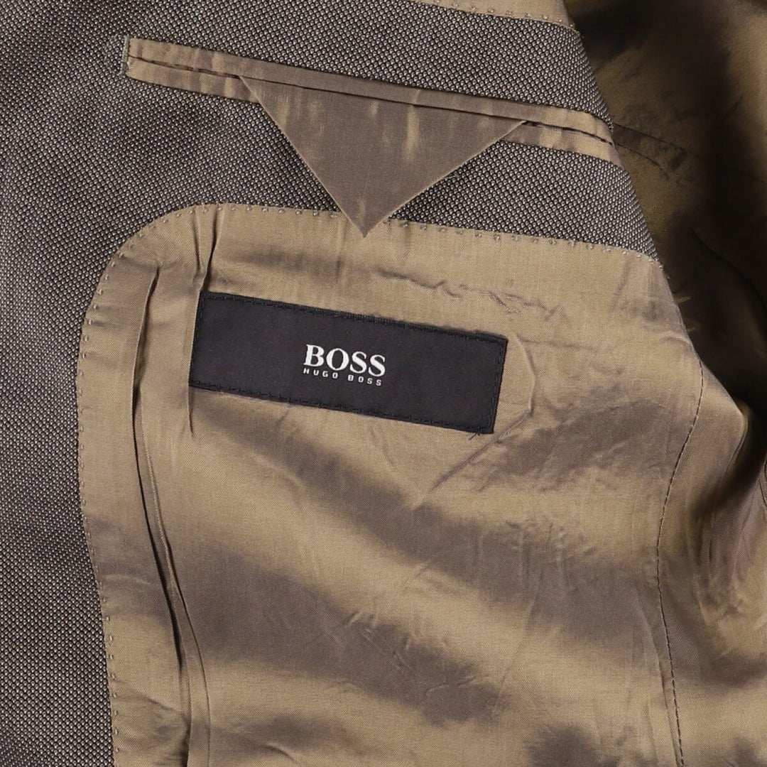 Hugo Boss wool tailored jacket, men's size M wool Charcoal Vintage Second Hand