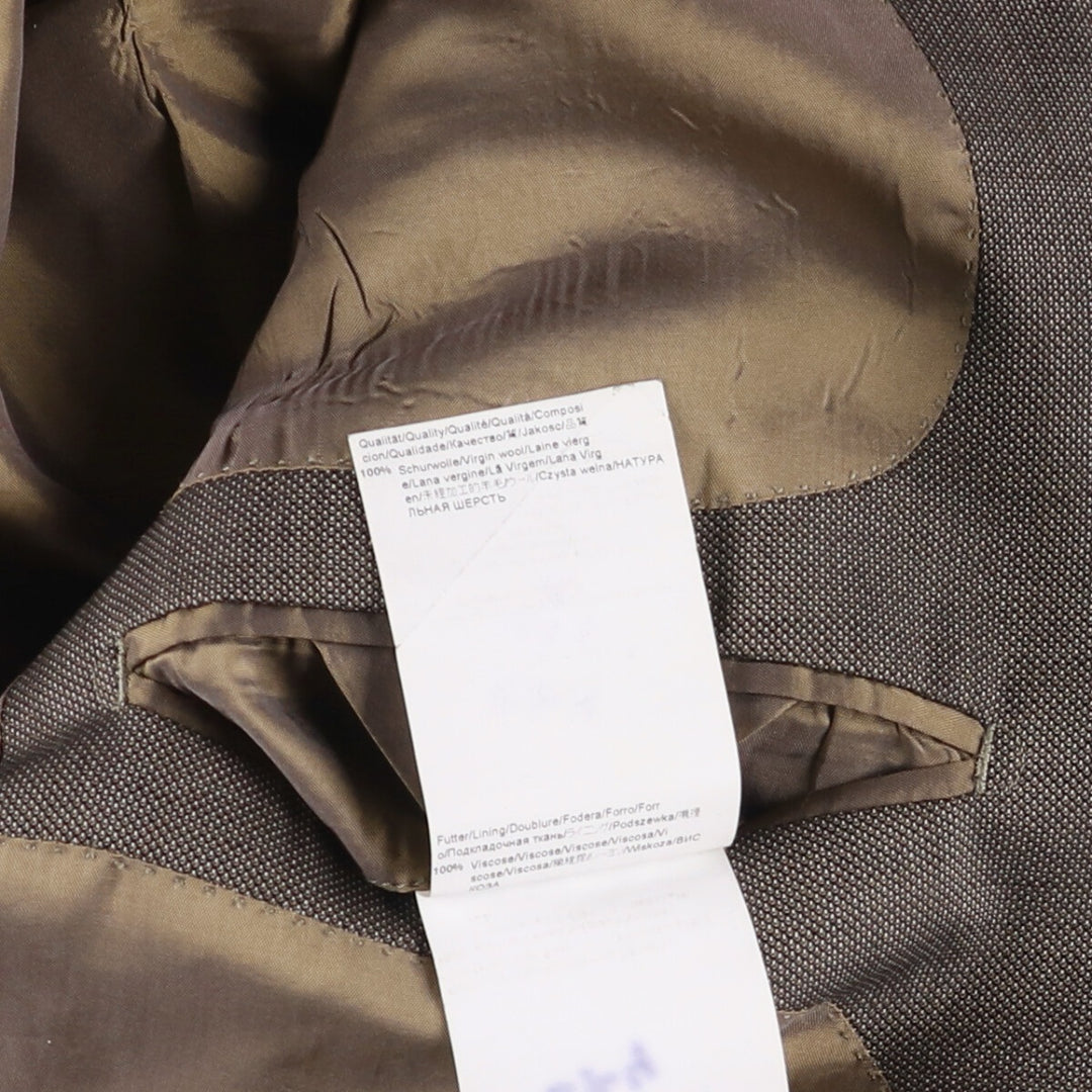 Hugo Boss wool tailored jacket, men's size M wool Charcoal Vintage Second Hand