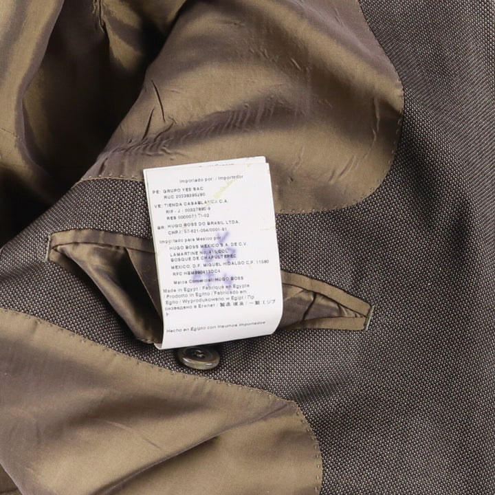 Hugo Boss wool tailored jacket, men's size M wool Charcoal Vintage Second Hand