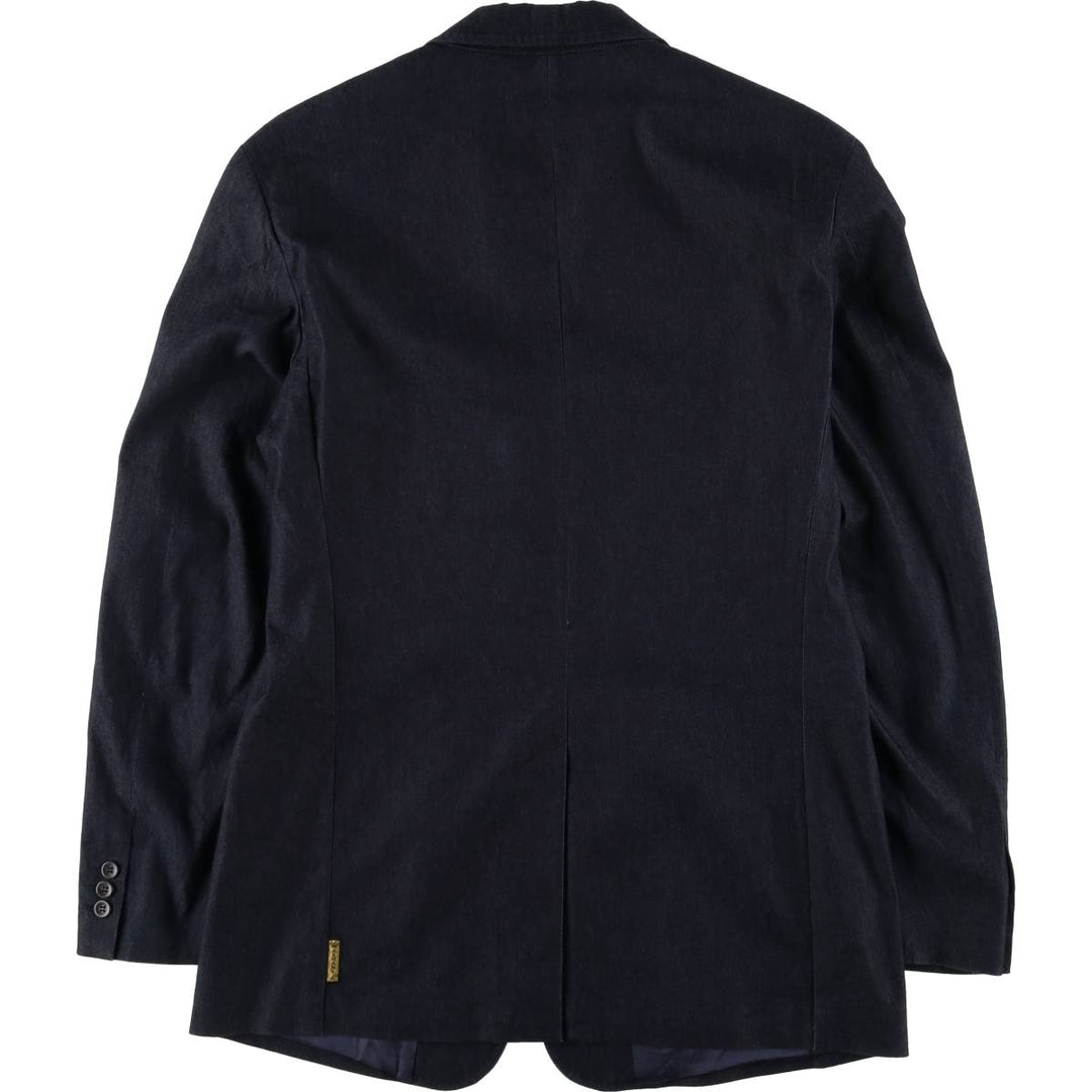 Armani Jeans Indigo 002 series cotton tailored jacket, made in Italy, men's size XL cotton navy blue type Vintage Second Hand