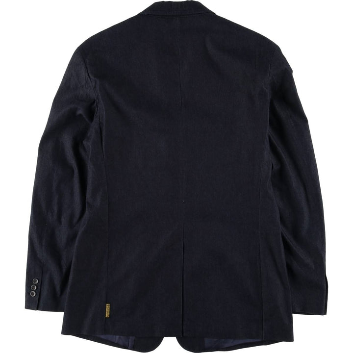 Armani Jeans Indigo 002 series cotton tailored jacket, made in Italy, men's size XL cotton navy blue type Vintage Second Hand