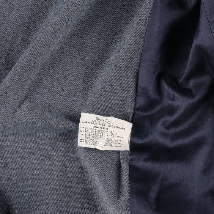 Armani Jeans Indigo 002 series cotton tailored jacket, made in Italy, men's size XL cotton navy blue type Vintage Second Hand