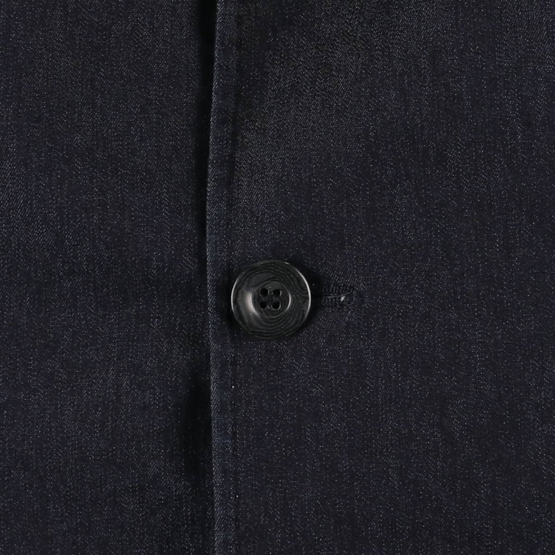 Armani Jeans Indigo 002 series cotton tailored jacket, made in Italy, men's size XL cotton navy blue type Vintage Second Hand