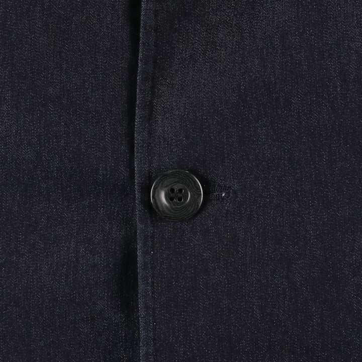 Armani Jeans Indigo 002 series cotton tailored jacket, made in Italy, men's size XL cotton navy blue type Vintage Second Hand