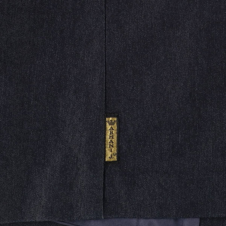 Armani Jeans Indigo 002 series cotton tailored jacket, made in Italy, men's size XL cotton navy blue type Vintage Second Hand