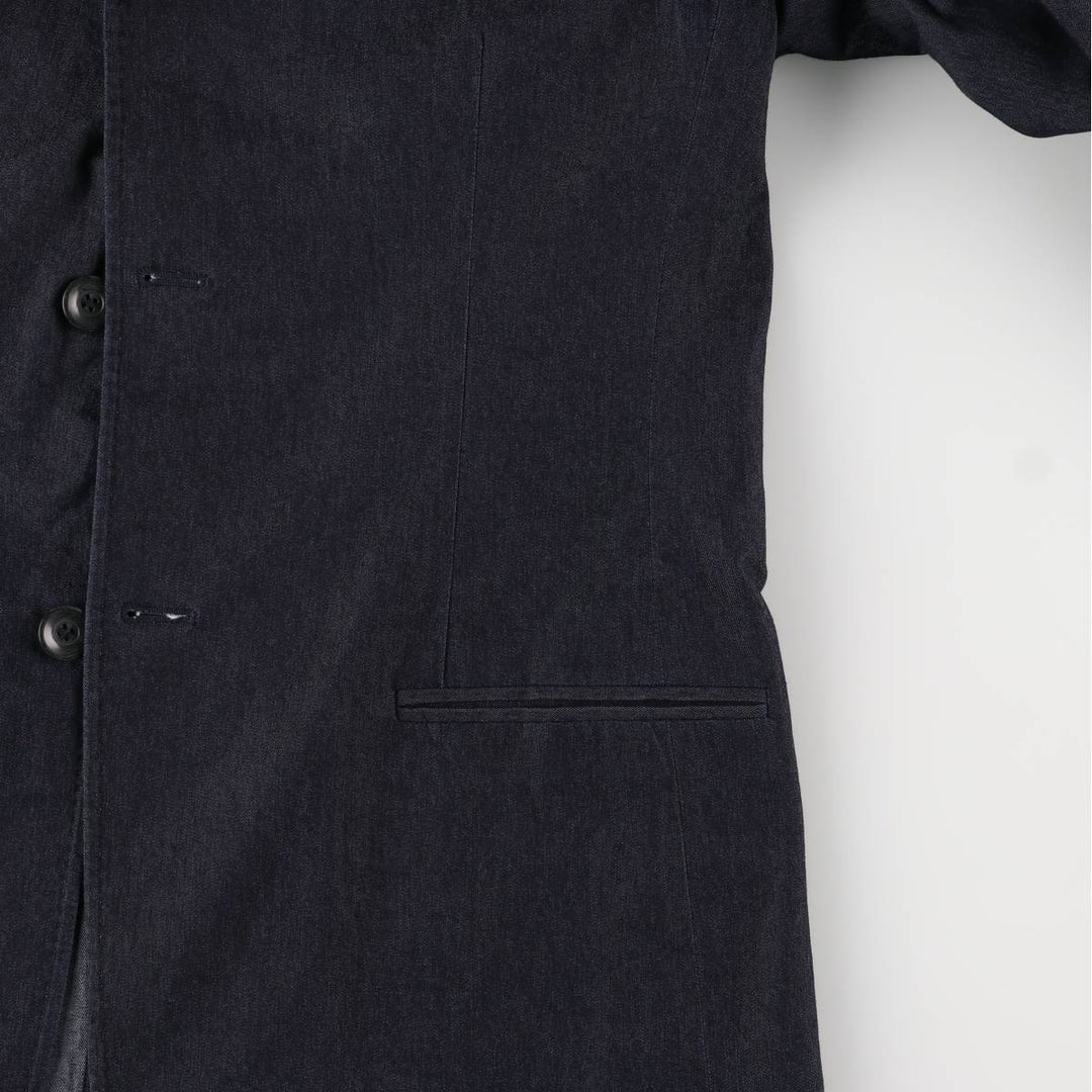Armani Jeans Indigo 002 series cotton tailored jacket, made in Italy, men's size XL cotton navy blue type Vintage Second Hand