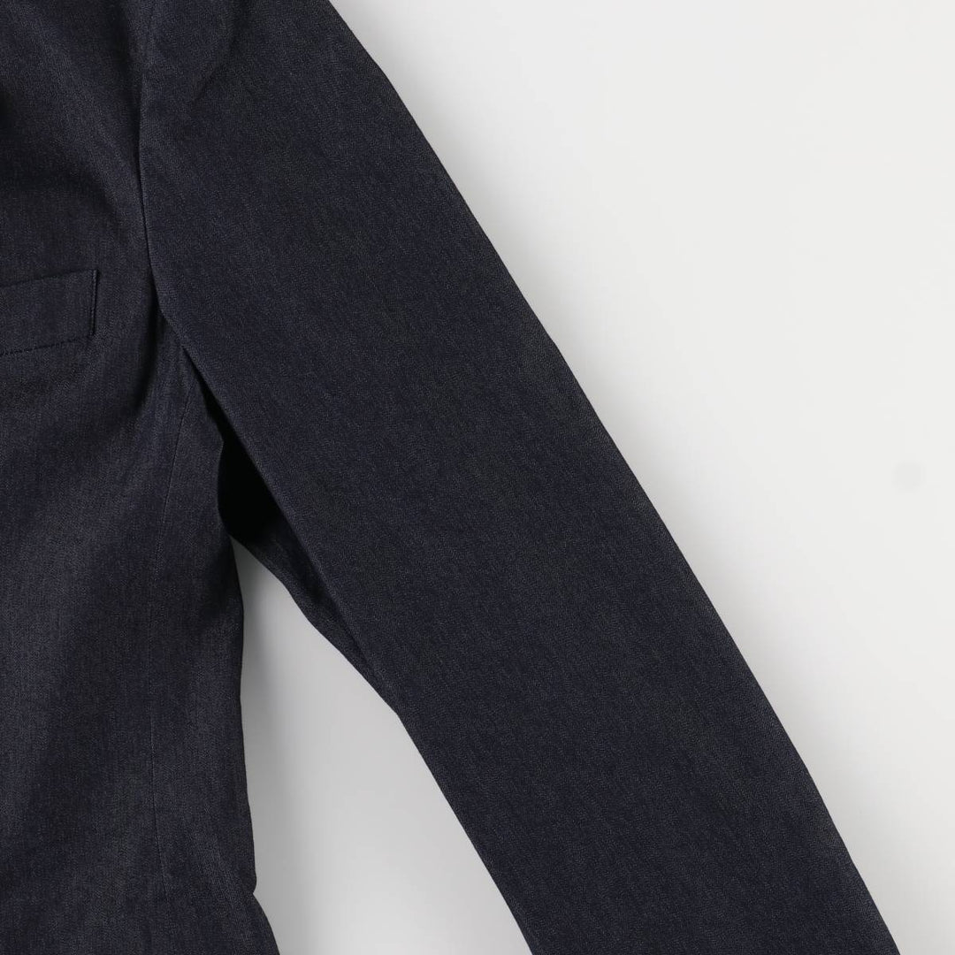 Armani Jeans Indigo 002 series cotton tailored jacket, made in Italy, men's size XL cotton navy blue type Vintage Second Hand