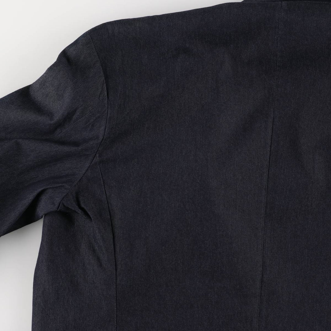 Armani Jeans Indigo 002 series cotton tailored jacket, made in Italy, men's size XL cotton navy blue type Vintage Second Hand