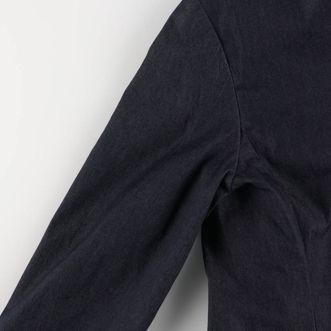 Armani Jeans Indigo 002 series cotton tailored jacket, made in Italy, men's size XL cotton navy blue type Vintage Second Hand