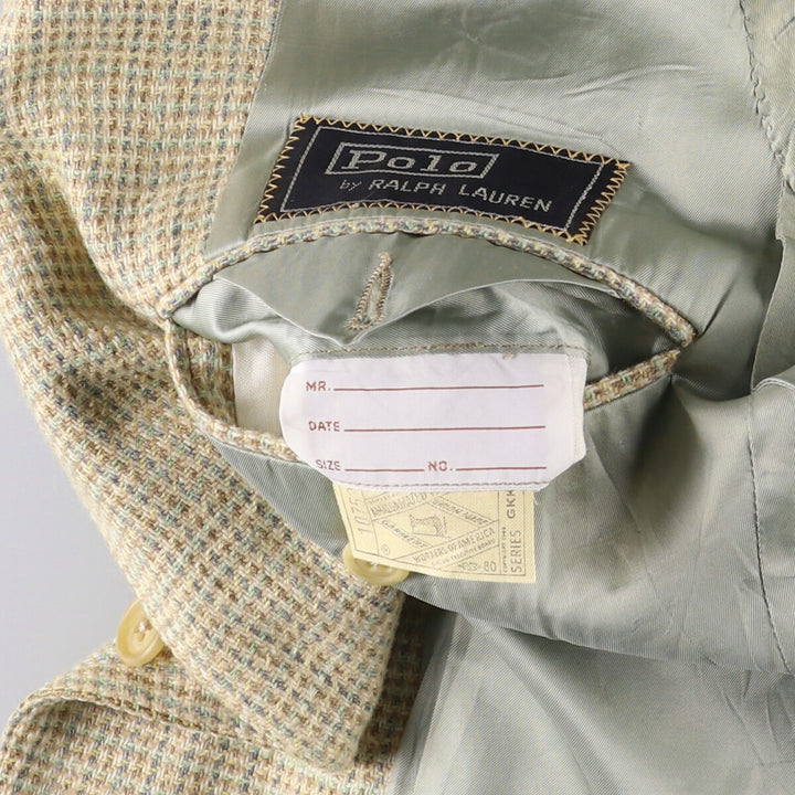 Ralph Lauren POLO by Ralph Lauren tailored jacket, men's size M unclear Beige type Vintage Second Hand