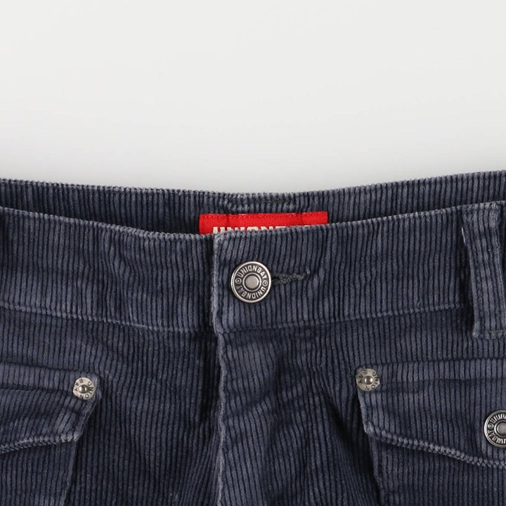 UNIONBAY STRETCH Flare Cut Corduroy Pants, Women's Size L (W29) cotton navy blue type Vintage Second Hand