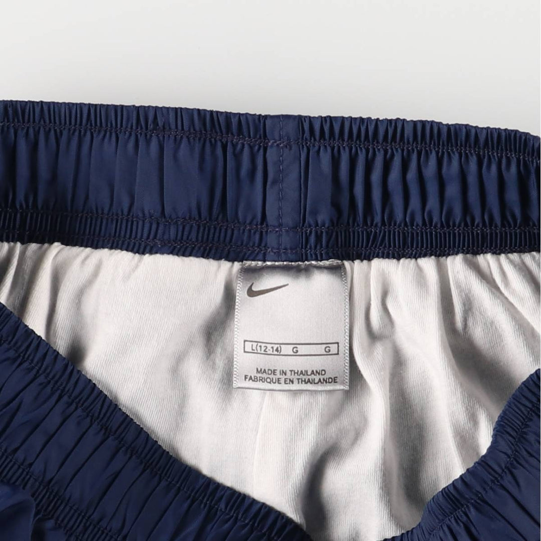 2000'S Nike Nylon Pants, Shaka Shaka Pants, Women's Size L Nylon navy blue type Vintage Second Hand