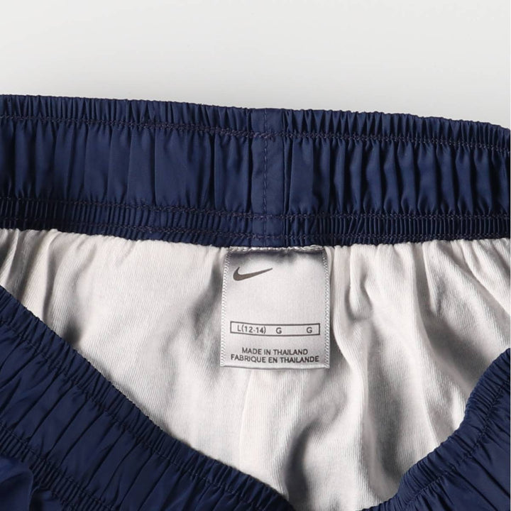 2000'S Nike Nylon Pants, Shaka Shaka Pants, Women's Size L Nylon navy blue type Vintage Second Hand
