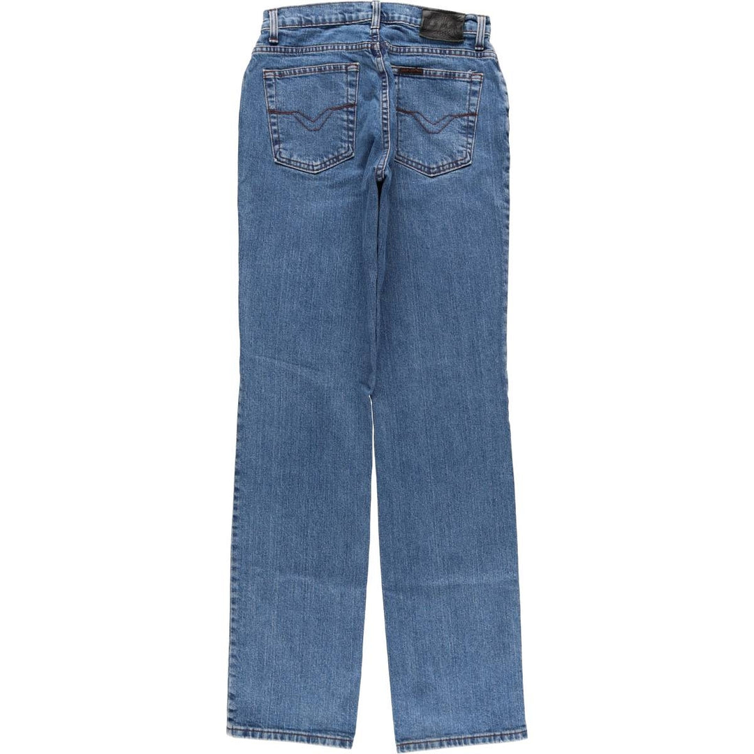 2000'S Harley-Davidson Straight Leg Denim Pants, Made in Canada, Women's Size L (W28) cotton blue type Vintage Second Hand