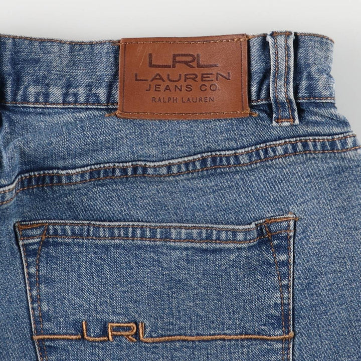 2000'S Ralph Lauren LRL LAUREN JEANS COMPANY Flare Cut Denim Pants Women's Size L (W30) cotton blue type Vintage Second Hand