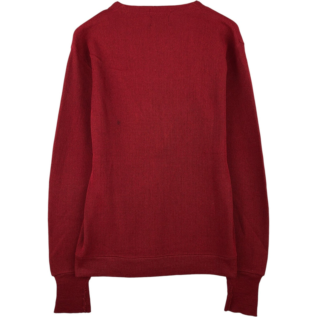 Vintage 1980'S Oakton knit cardigan, men's size small unclear red type Vintage Second Hand