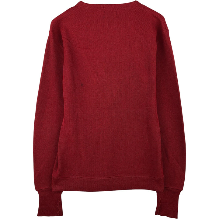 Vintage 1980'S Oakton knit cardigan, men's size small unclear red type Vintage Second Hand