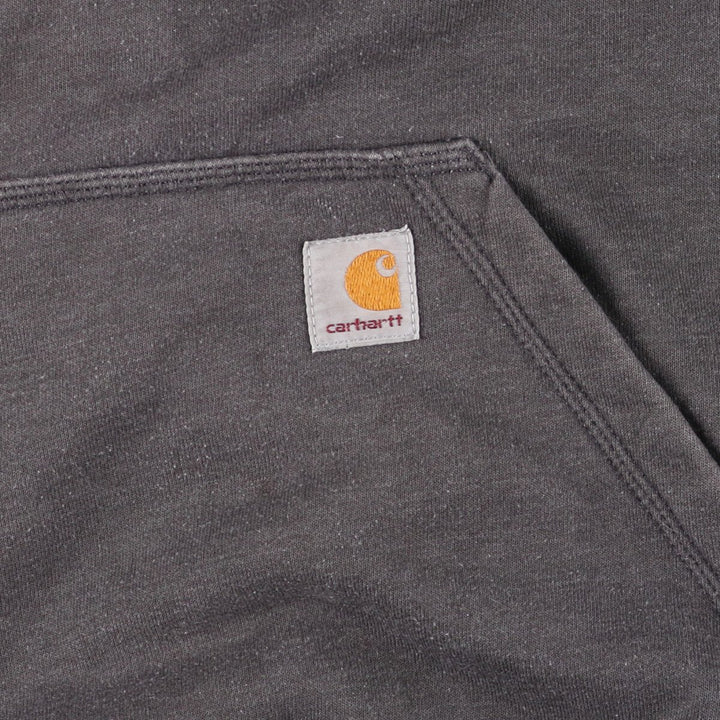 Carhartt Original Fit Half-Zip Hoodie, Men's XL cotton gray type Vintage Second Hand