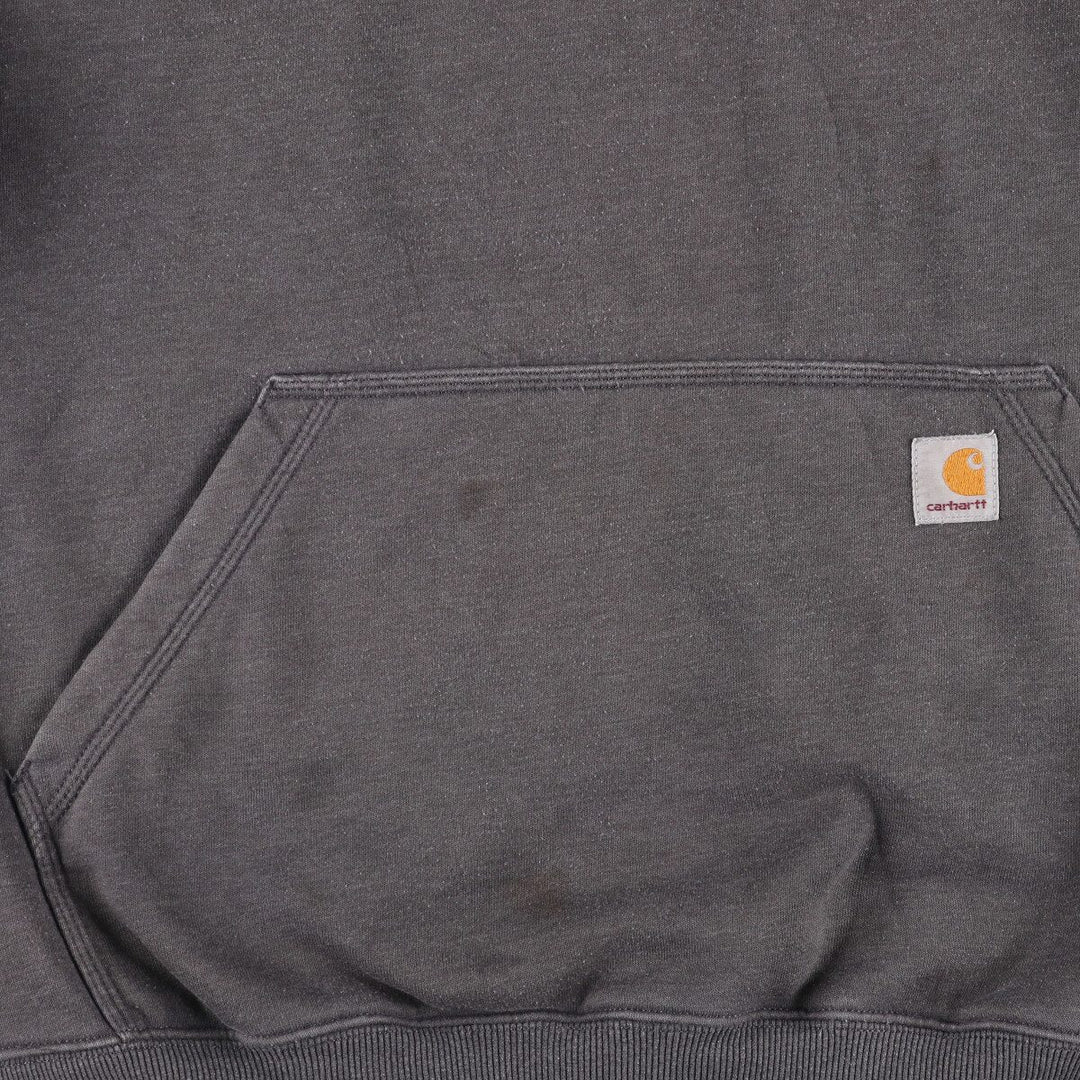 Carhartt Original Fit Half-Zip Hoodie, Men's XL cotton gray type Vintage Second Hand