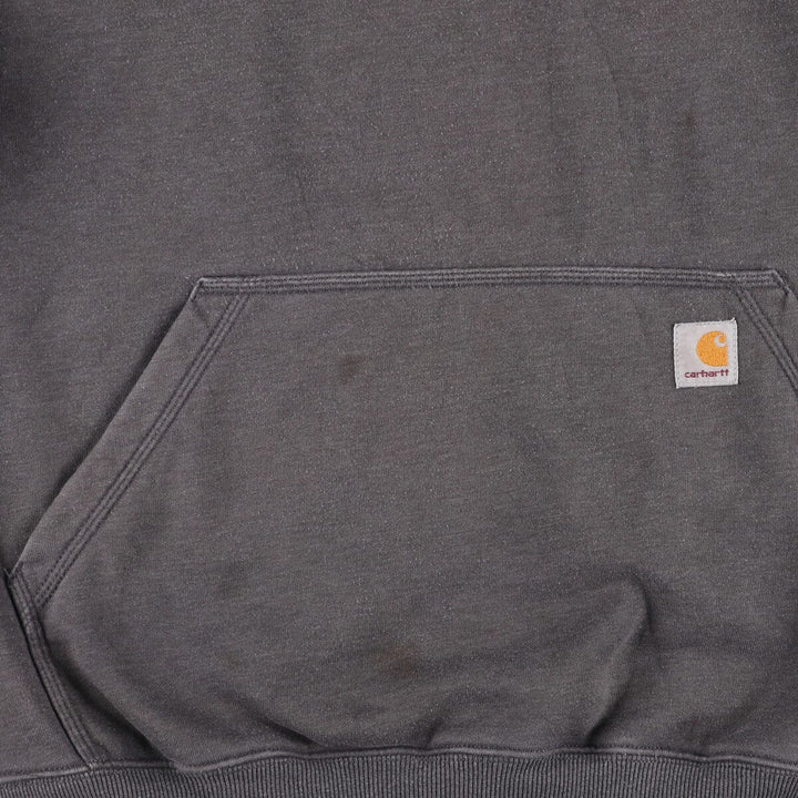 Carhartt Original Fit Half-Zip Hoodie, Men's XL cotton gray type Vintage Second Hand
