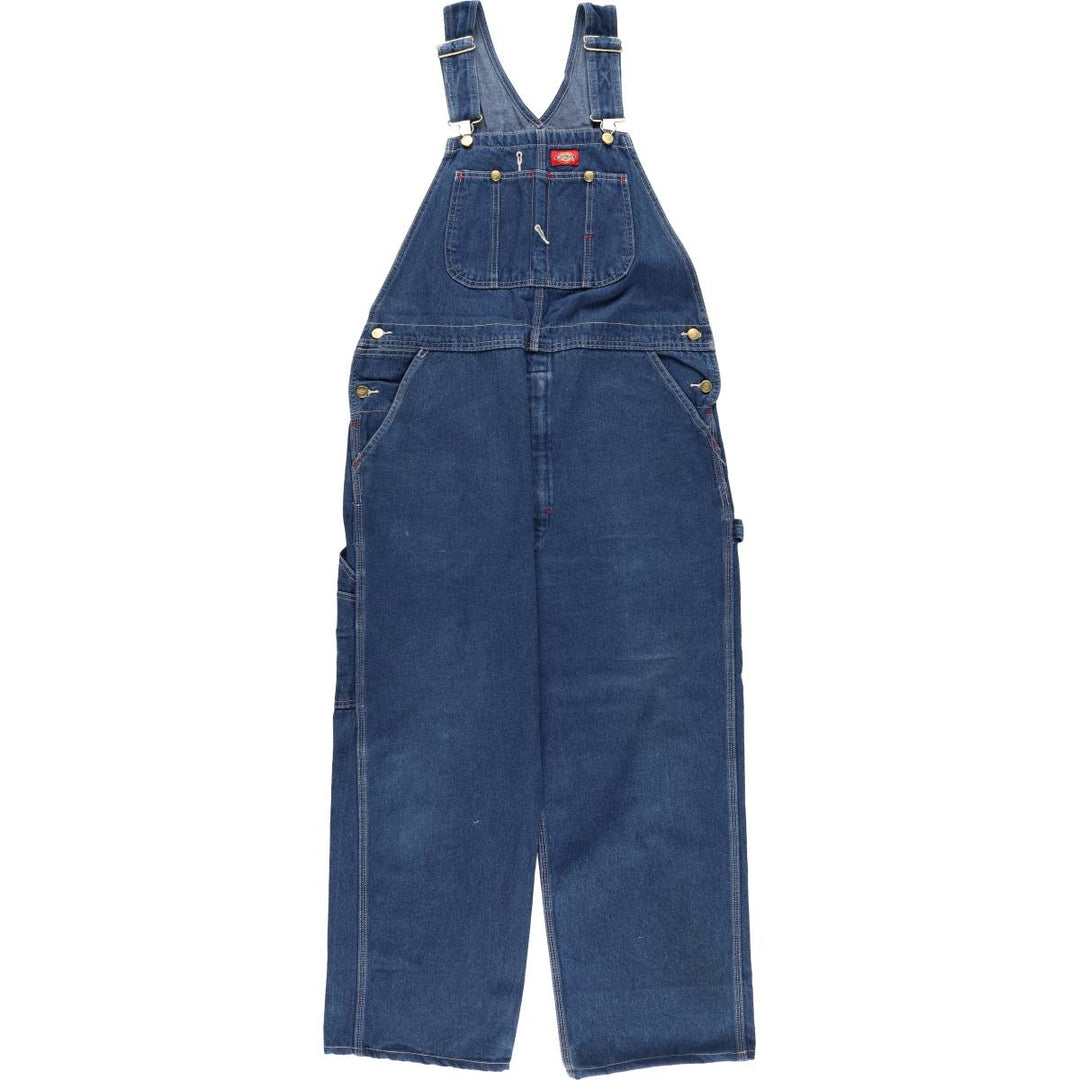 Dickies denim overalls for men, equivalent to W39 cotton blue type Vintage Second Hand