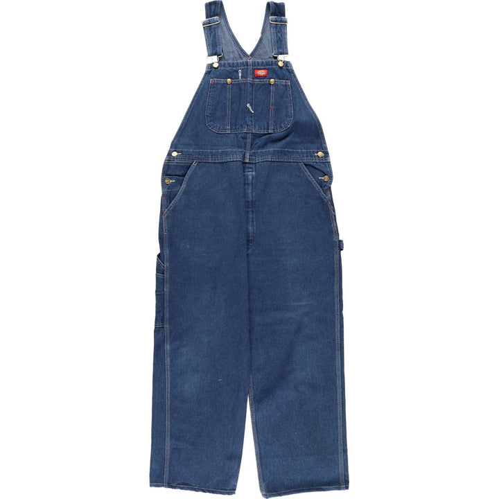 Dickies denim overalls for men, equivalent to W39 cotton blue type Vintage Second Hand