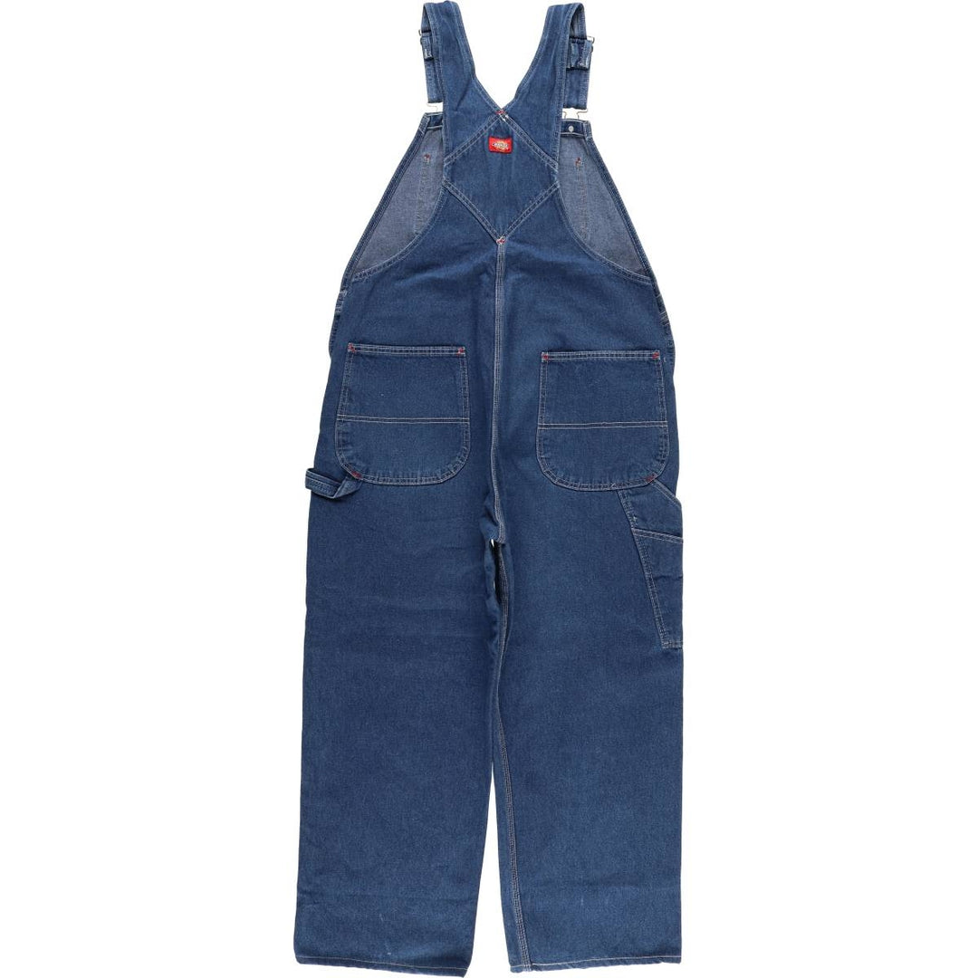 Dickies denim overalls for men, equivalent to W39 cotton blue type Vintage Second Hand