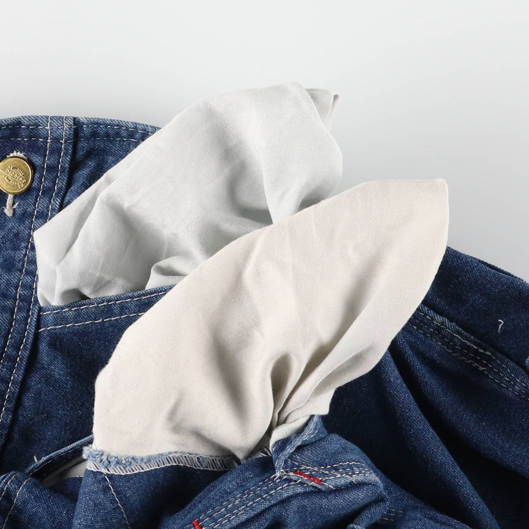 Dickies denim overalls for men, equivalent to W39 cotton blue type Vintage Second Hand