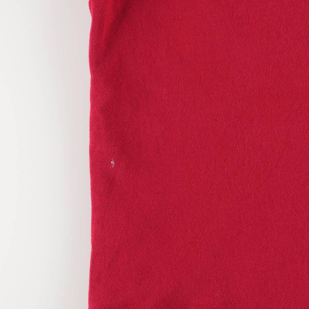 00'S Ralph Lauren POLO JEANS COMPANY sweatshirt pullover hoodie, men's XL size cotton red type Vintage Second Hand