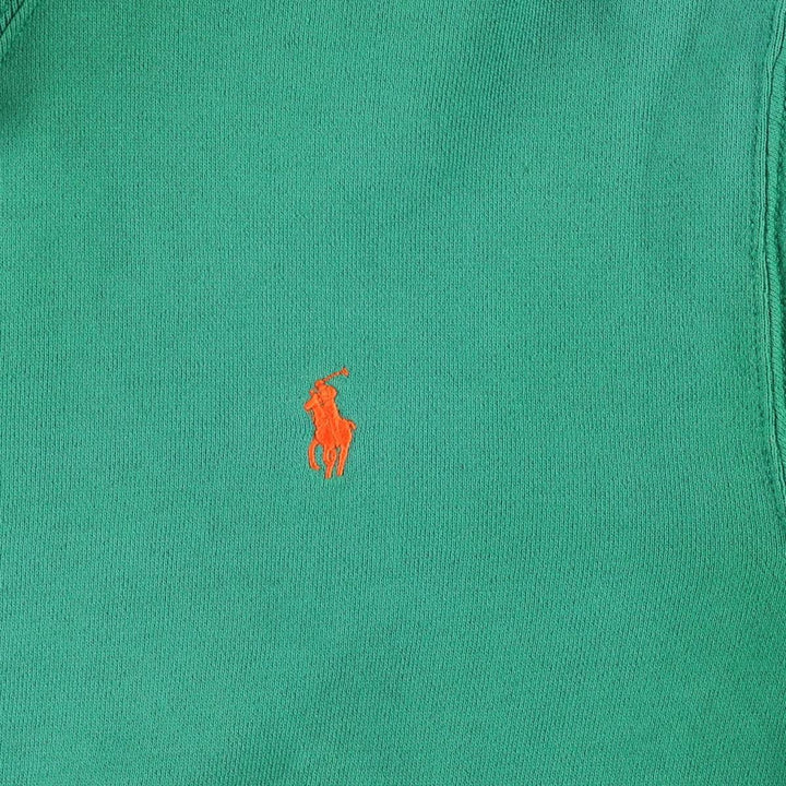 Ralph Lauren POLO by Ralph Lauren sweatshirt pullover hoodie, men's size S Pima Cotton green type Vintage Second Hand