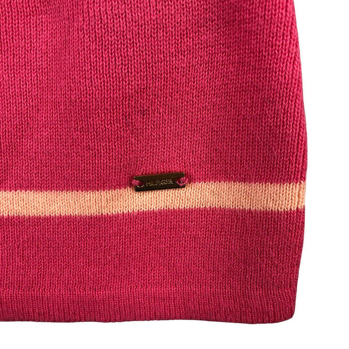 Tommy Hilfiger Striped Pima Cotton Knit Sweater, Women's Size XS Pima Cotton red type Vintage Second Hand