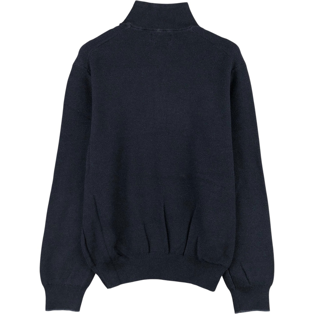 Ralph Lauren POLO RALPH LAUREN PIMA COTTON Pima Cotton Knit Half-Zip Sweater, Women's Size M Pima Cotton navy blue type Vintage Second Hand