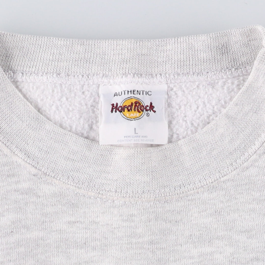 Hard Rock Cafe Advertising Sweatshirt, Men's Size L cotton gray type Vintage Second Hand