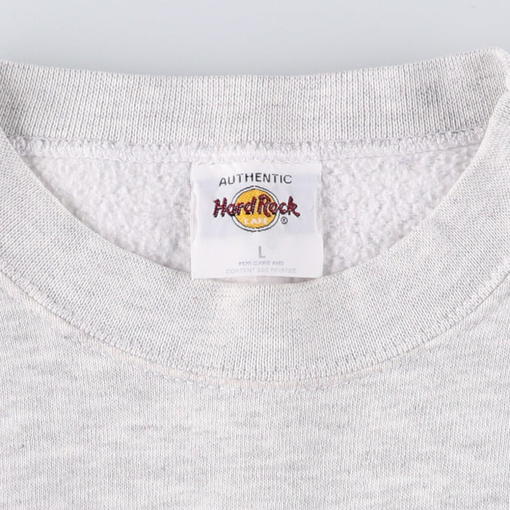 Hard Rock Cafe Advertising Sweatshirt, Men's Size L cotton gray type Vintage Second Hand